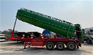 Sơ mi rơ moóc hút và vận chuyển chất thải - 27 khối